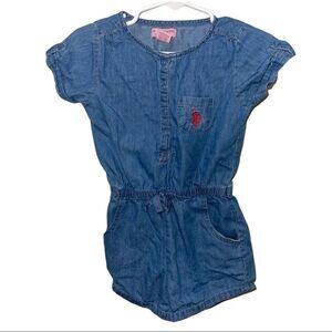 4/$25 - U.S. Polo Assn. Denim Girls Romper‎